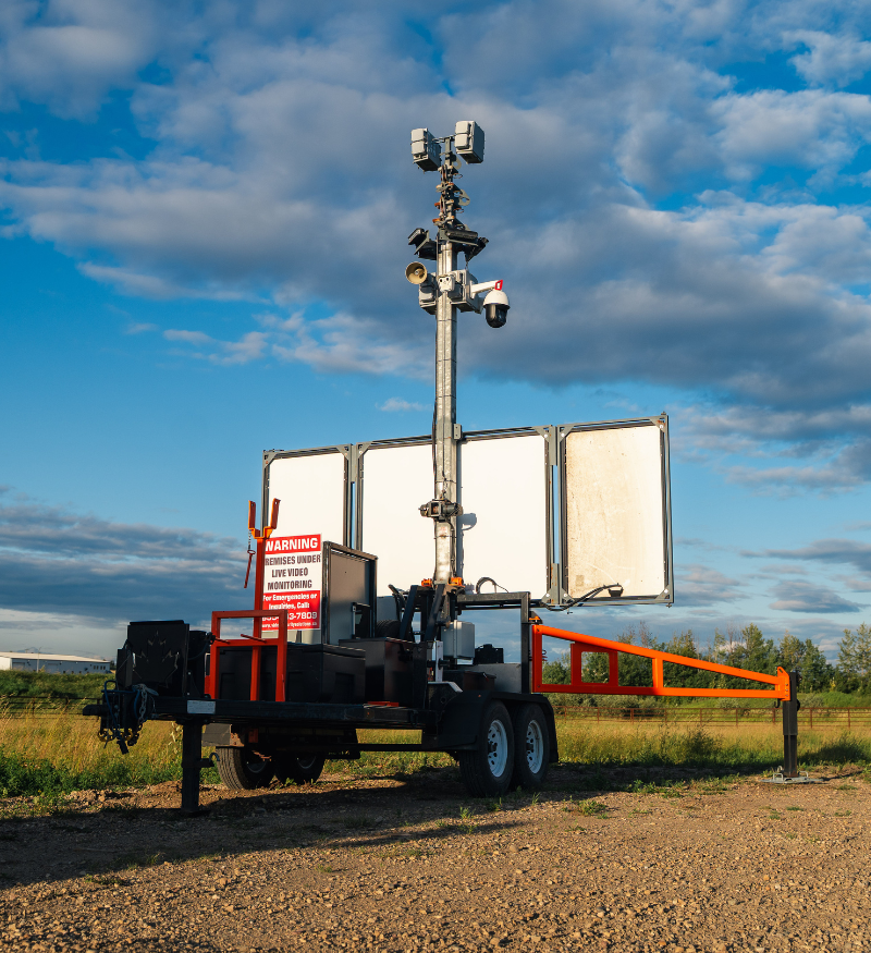Mobile Video Surveillance Camera Trailer